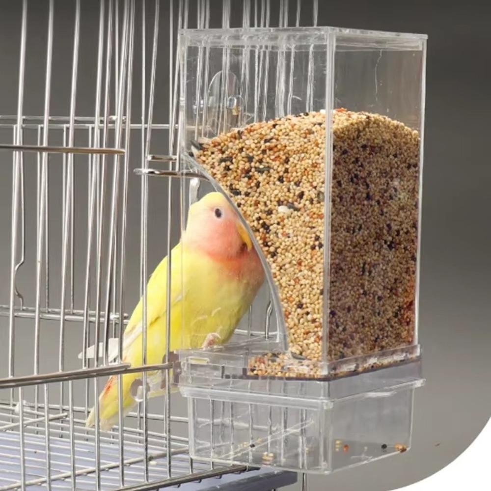 High Quality No Mess Automatic Bird Feeder Large-capacity Food Container Bird Feeders Anti-splash Birdcage Accessories