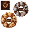 Artificial Fabric Wreath Halloween Boo Ghost Wreath Spooky Door Hanging Decoration with Pumpkins Balcony Festive And Spider Webs for Front