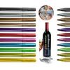 12 buc. Pixuri Marker de Sticlă – Markere cu Vârf Fin Ștergibile pentru Personalizarea Paharelor de Vin, Sticlelor și Ceramicii – Perfecte pentru Nume DIY