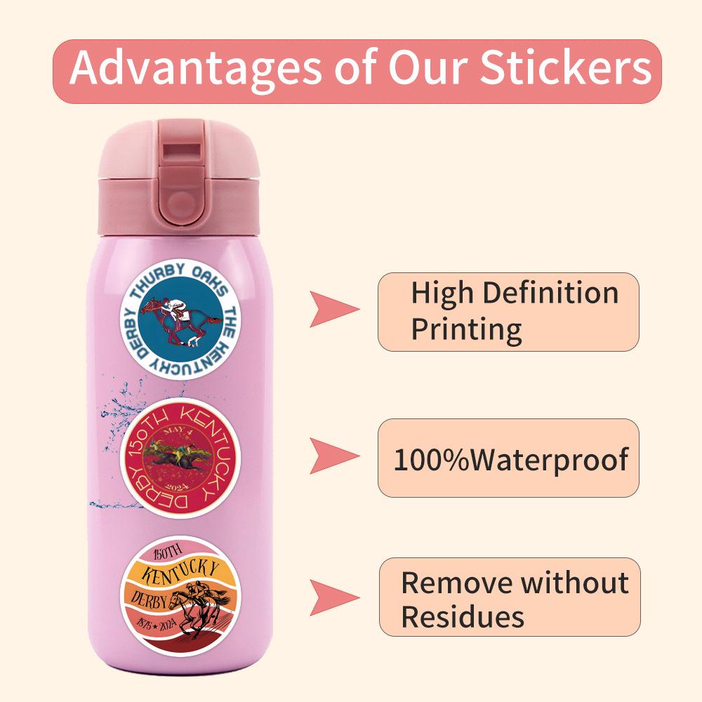 55 New Kentucky Derby Graffiti Stickers Scooter Suitcase Notebook Stickers