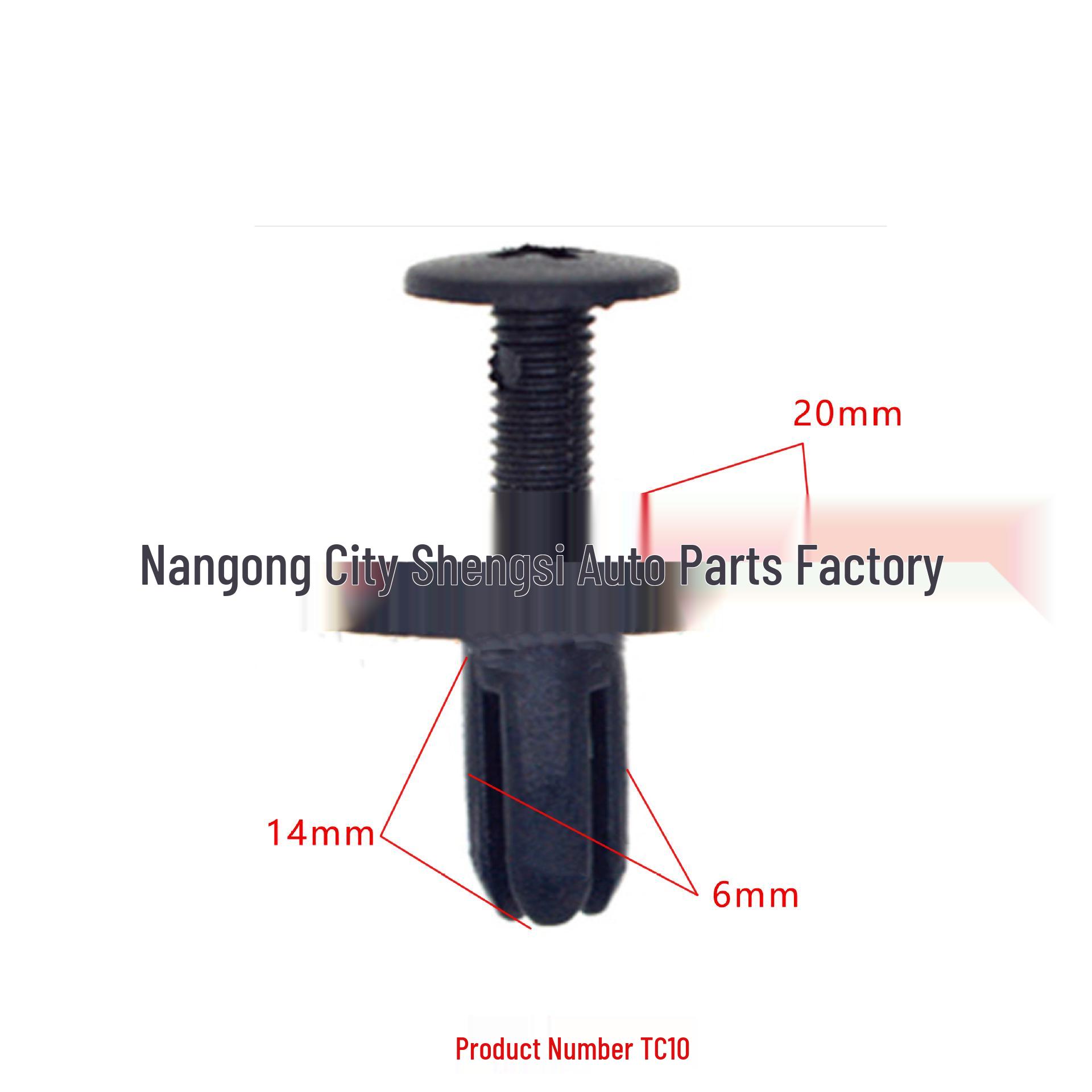 

6mm Nylon Car Mudguard Panel Clip - Trim Liner Fixing Accessory 10000 pcs