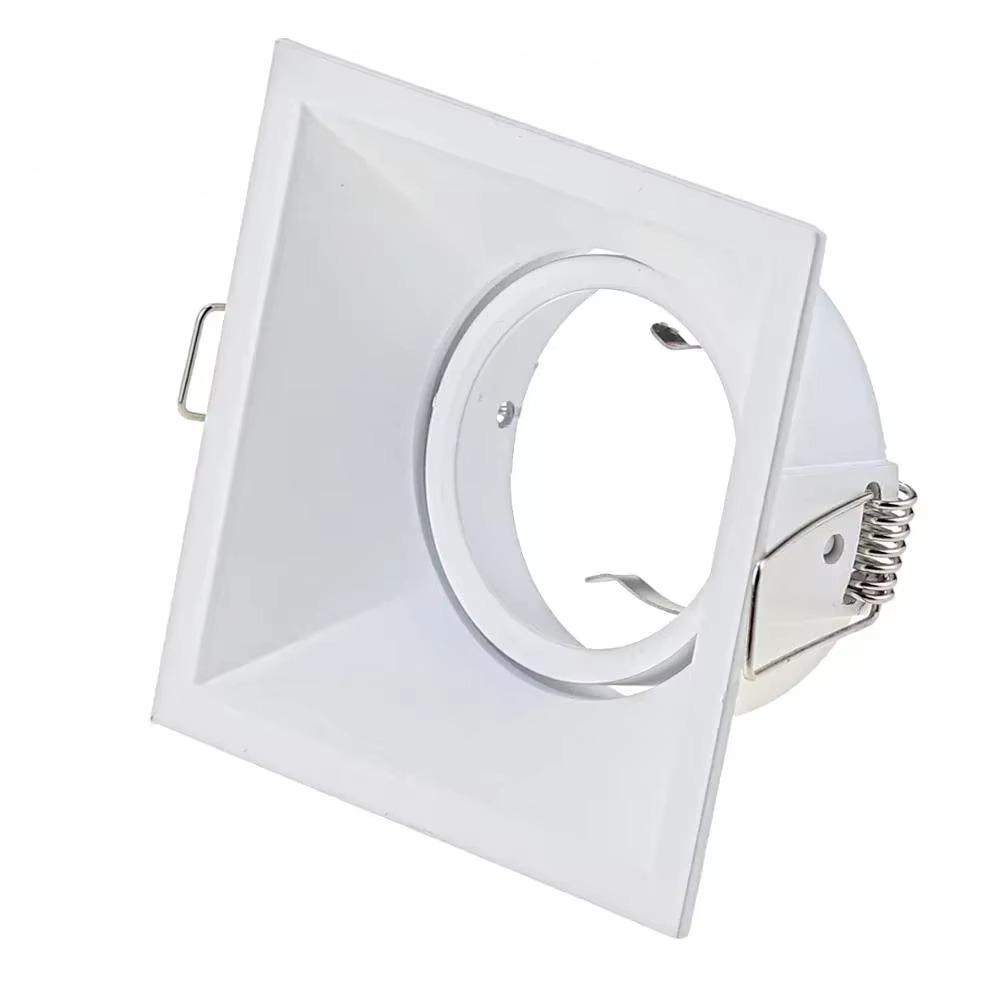 2/10PCS Square/Round  Adjustable LED GU10 Recessed Downlight  MR16 Fitting Mounting Ceiling Spot Lights Frame Lampshade Cover