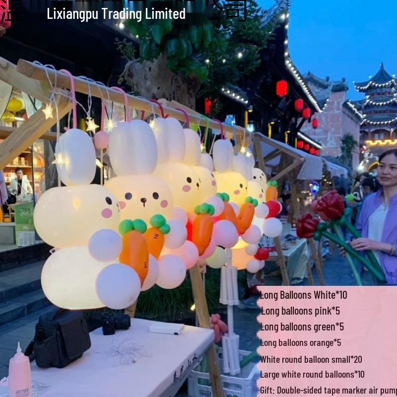 2025 Handheld Rabbit Lantern Balloon - Popular Night Market Stall Item