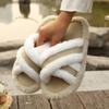 Ladies' Plush Indoor Slippers Comfortable and Warm Soft-bottom Fuzzy Shoes Home Floor Slippers