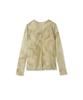 FRAY Sheer Cut Top FWCT231067 BEG F I.D. Women's