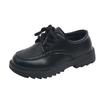 Scarpe da ragazzo, nuovo modello primavera e autunno, stile britannico, scarpe in pelle nere per bambini con suola morbida, adatte agli studenti della scuola primaria da indossare per