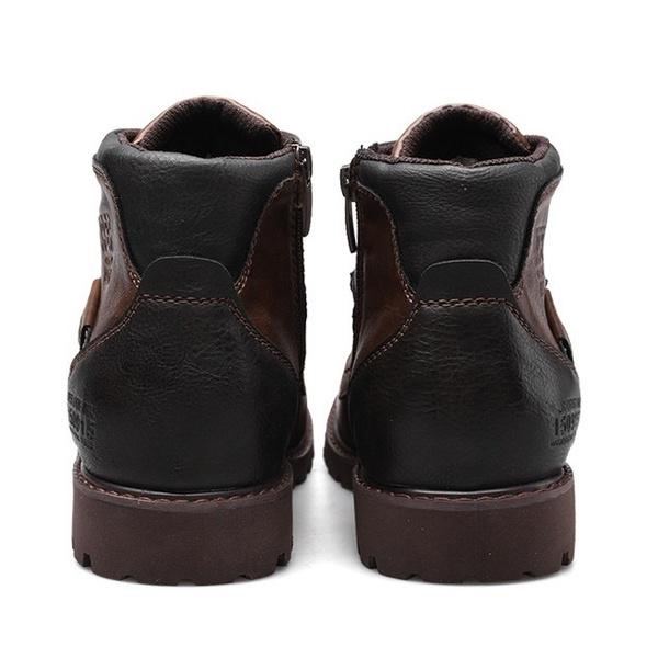 Móda Vysoce kvalitní boty Martin Pánské kotníkové boty Boty na motorku Pohodlné Obuv pro volný čas Vintage Vysoké Top Kožené boty Velká velikost