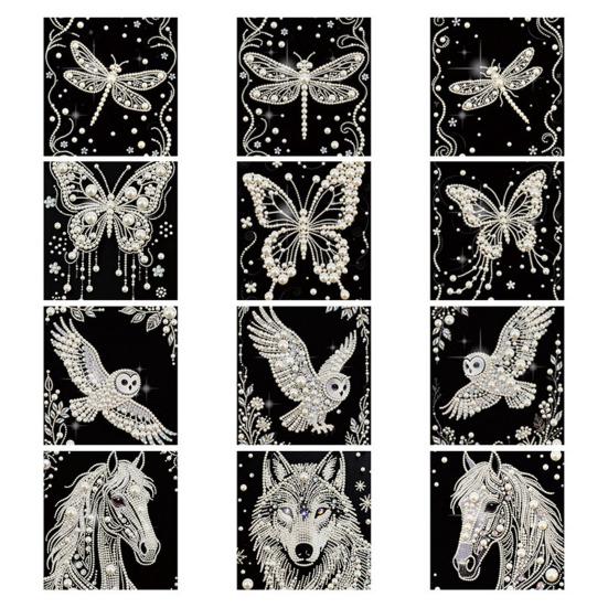 3D-Perlenmalerei-Set zum Selbermachen: Mosaik-Wandbild mit Strassperlen und Schmetterlingen für Erwachsene – ideal für die Schlafzimmerdekoration.