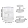 Clear Figure Display Case Showcase Table Centerpiece Elegant Portable Rotating Doll Storage Box for