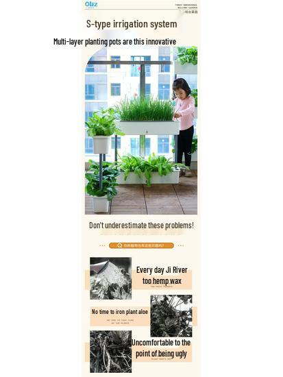Narrow Edge Rectangular Planter Box for Balcony & Windowsill