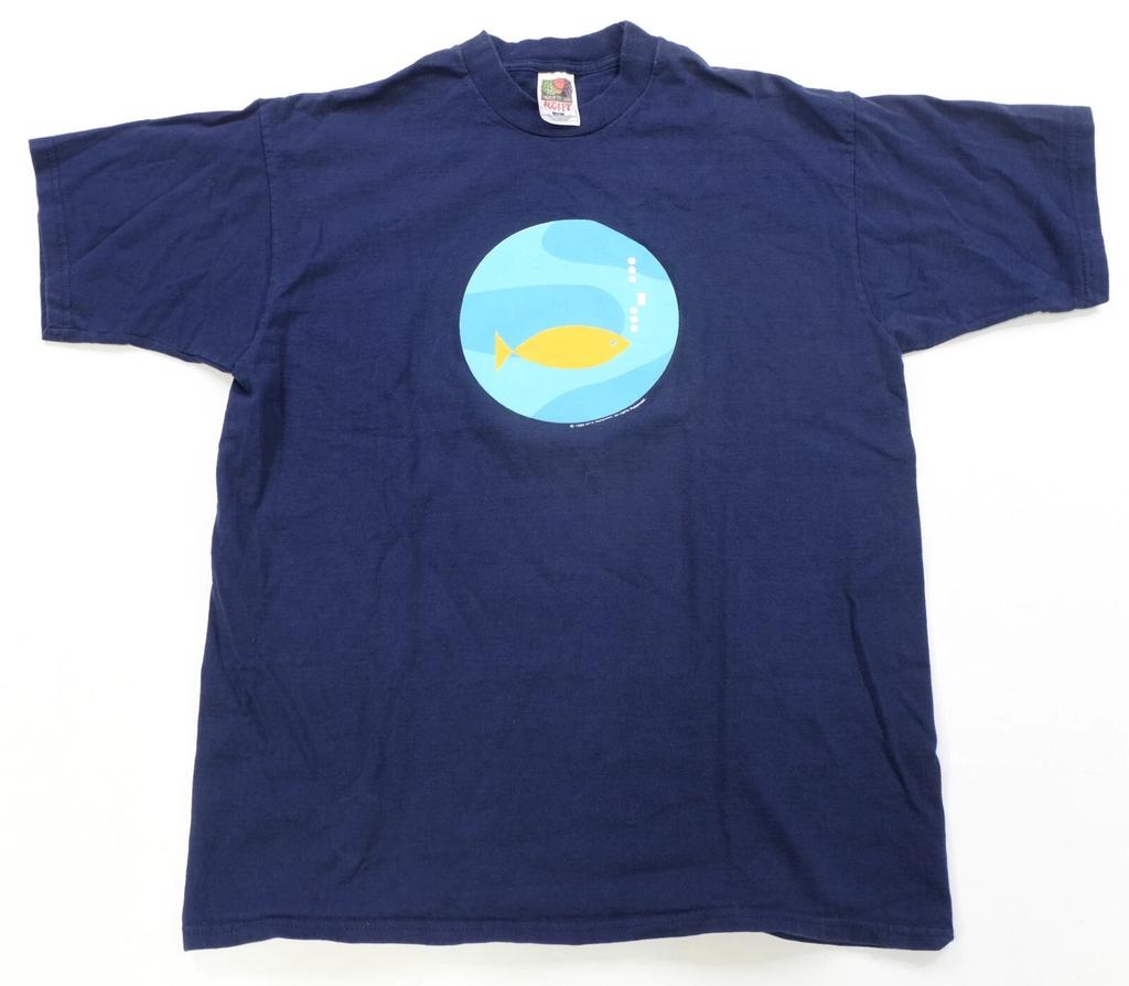 Rare Vintage MTV Networks Spring Break 1999 Fish Fishbowl T Shirt 90s Blue SZ XL
