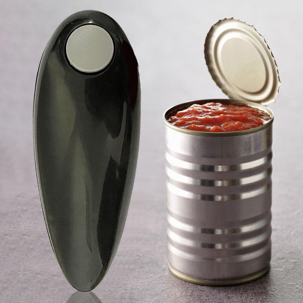 Electric Can Opener Hands Free Bottle Opener Smooth Edge Tin Opener Battery Operated for Weak Hands for All Kinds of Jars