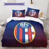 Bologna2 Pattern Bedding Quilt Set  Home Decoration  Gift (1 * Duvet Cover + 2 * Pillowcase  Without Core)