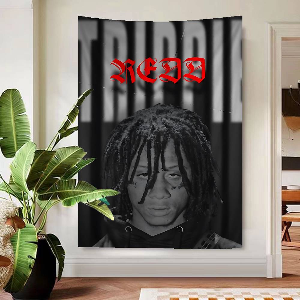 Trippie Rapper Singer Redd Colorful Tapestry Wall Hanging Bohemian Wall Tapestries Mandala Wall Hanging Sheets