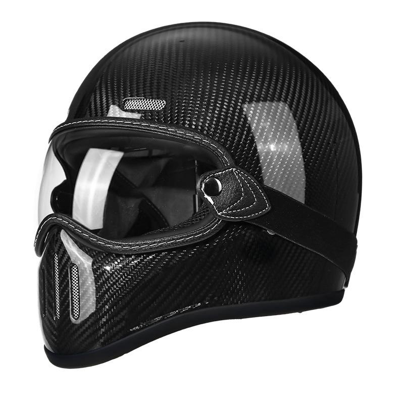Exclusive Supply AD Carbon fiber small helmet body, fiberglass retro helmet for motorcycle cruising, scooter, and motorcycle riding