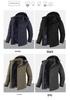 Men's Plus Size Waterproof Windproof Fleece-Lined Winter Mountaineering Jacket