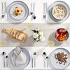 24Stainless steel cutlery set - Mirror-polished fork  knife  and spoon set  Suitable for home use  Hotel Weddings and banquets Dishwasher