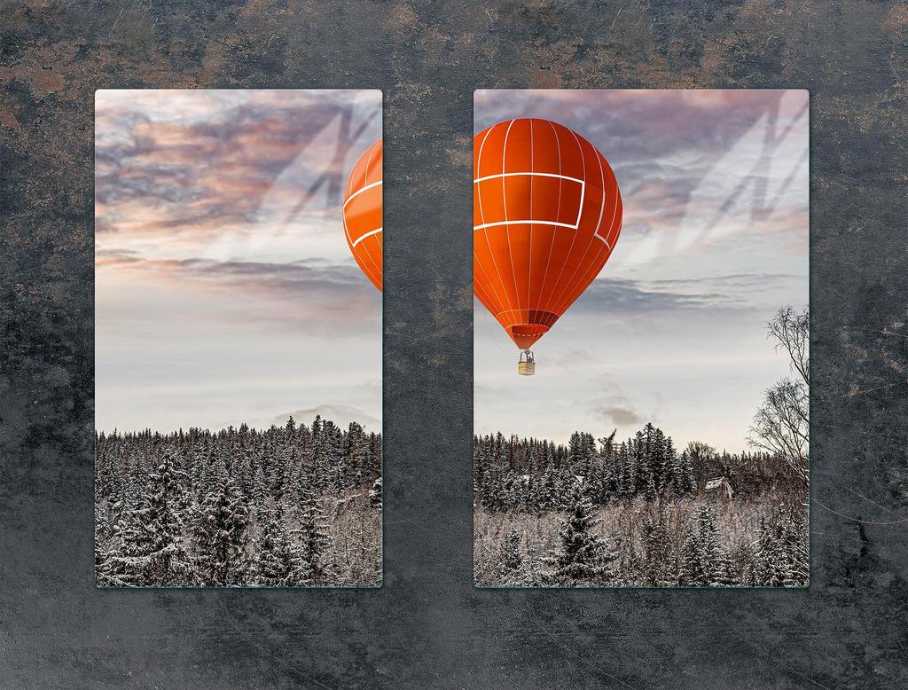 SZKLANA PŁYTA OCHRONNA DO KUCHNI 65x52 BALON