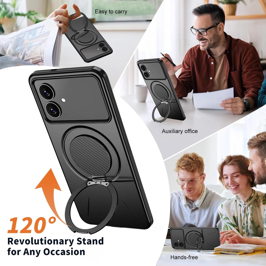 Kickstand Ring Shockproof Cover Case for Samsung Galaxy S25 FE A17 5G S24 Ultra S23 Plus A56 A36 A16 A14 A26 A35 A55 A15