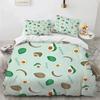 Luxuriös Neu 3D-Druck Avocado Gesichter Bequemer Bettbezug Steppdecke Kissenbezug Bettwäscheset Kinder Schlafzimmer Dekoration Heimtextil