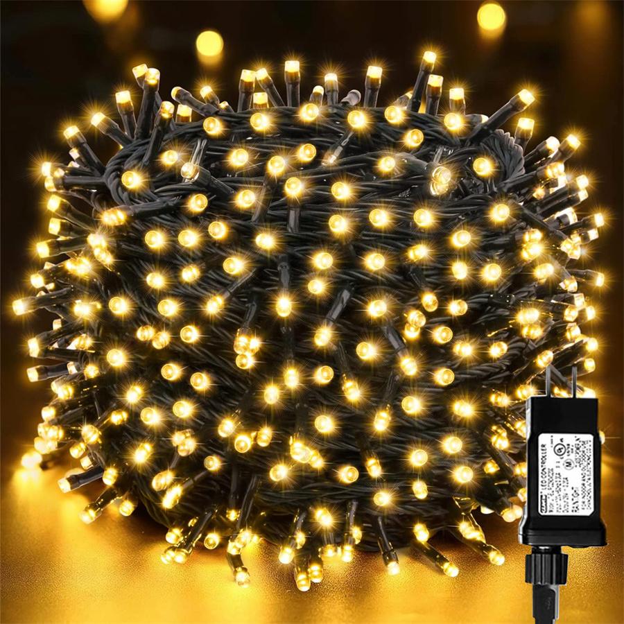 20M 50M 100M Plug in Christmas String Lights Outdoor Garland Waterproof Christmas Tree Twinkle Fairy Light for Holiday Decor