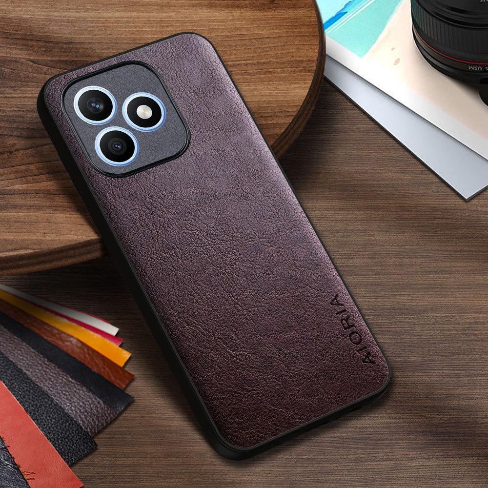 Luxury PU Leather Case for Honor X6D X7D X8D X9D  Business Solid Color Design Phone Cover Soft TPU&Hard PC