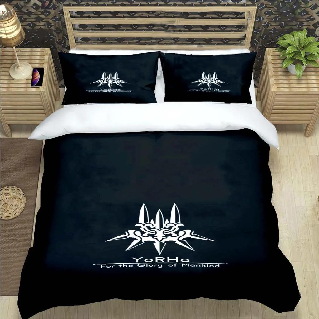 Famous Film Role A-Automata Nier Print Bedding Sets Bed Supplies Set Comforter Set Teens Girls Cartoon Twin Single Kid Gift