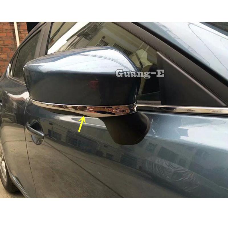Car Sticker Body Eyebrow Back Rear View Side Mirror Cover Trim Frame Parts For Mazda 2 Mazda2 Demio 2015 2016 2017 2018