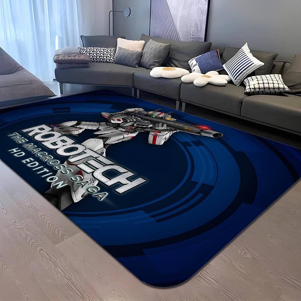Anime R-Robotech Floor Mat INS Style Soft Bedroom Floor House Laundry Room Mat Anti-skid Household Carpets