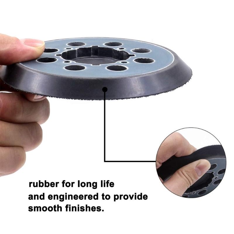 2Pieces 5Inch 8Hole Sanding Pad Car Polishing Pad for DWE6421/6421K, DCW210B Sanders Replacement Backing Plates