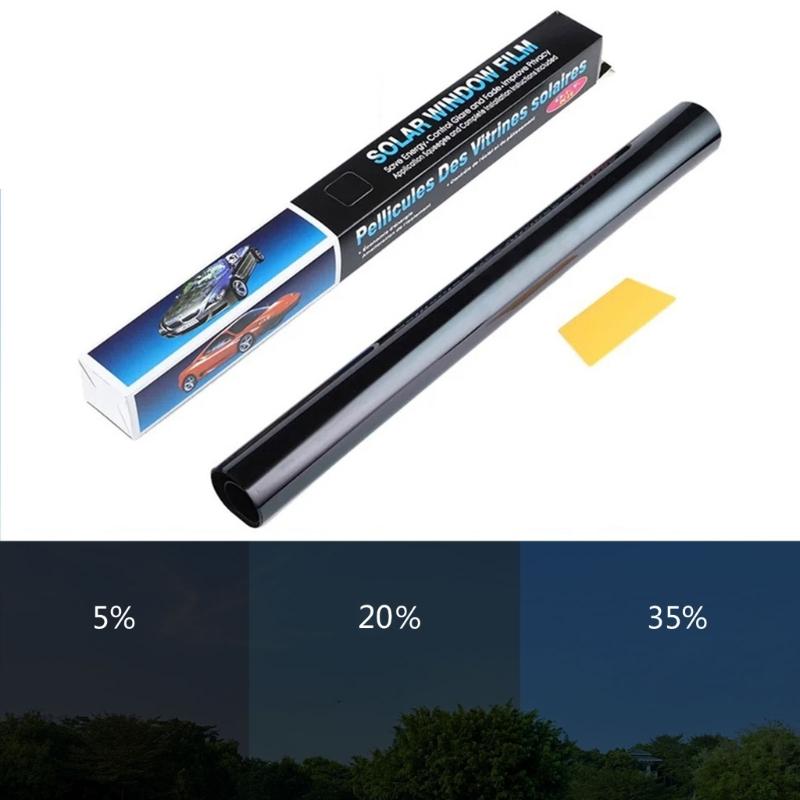 Car Window Sunshade Barrier Film Sun Protective Heat Blocking Transparent Privacy Shield PVC Material Easy Installation