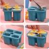 4 Cavity Ice Cream Mold PP Ice Lolly Mold Durable Popsicle Mold  Home Kitchen