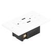 GFCI USB Slim Receptacle Outlet Ground Fault Circuit Interrupter AC125V LDURL15A A+A 3.6A
