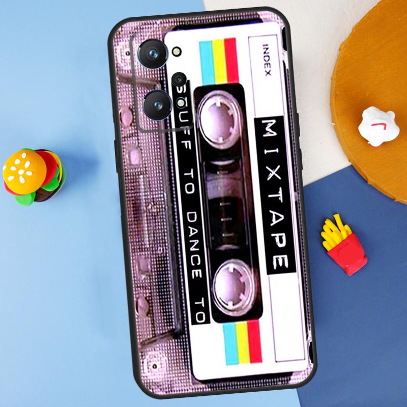 Cassette Tape For Realme GT7 Pro GT 6T 6 5 C67 C61 C55 C53 C51 C21Y C25S C75 10 11 12 13 14 Pro Plus Case