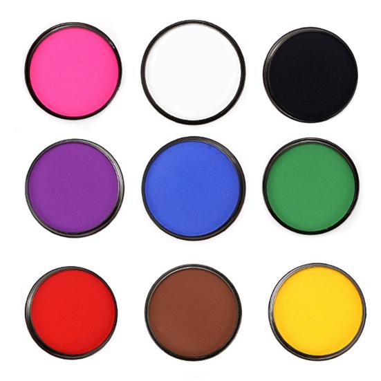 Cooles Gesichtsbemalungs-Set, leuchtend, multifunktional, einfarbig, für Gesicht und Körper