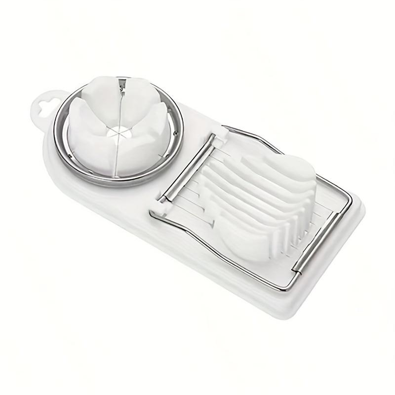 Multifunctional Egg Cutter Stainless Steel Egg Slicer Sectioner Cutter Mold Flower-Shape Luncheon Meat Cutter Kitchen Gadgets