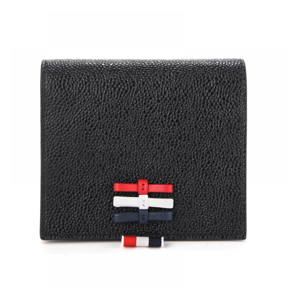 Tom Brown Faw106a 00198 001 Three Bows Pebble Grain Three Line Tab Woc Chain Card Wallet