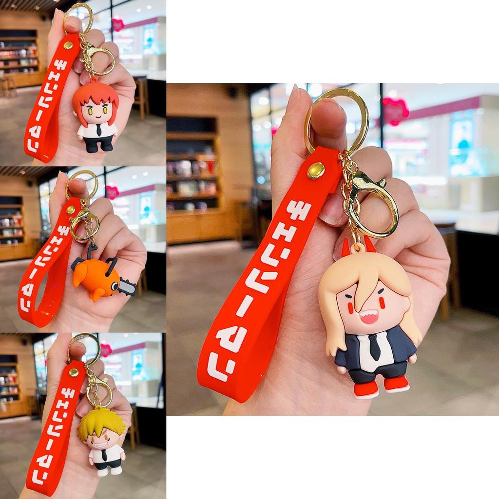 Charming Chainsaw Man Pochita Keychain Delightful Anime Character Accessory