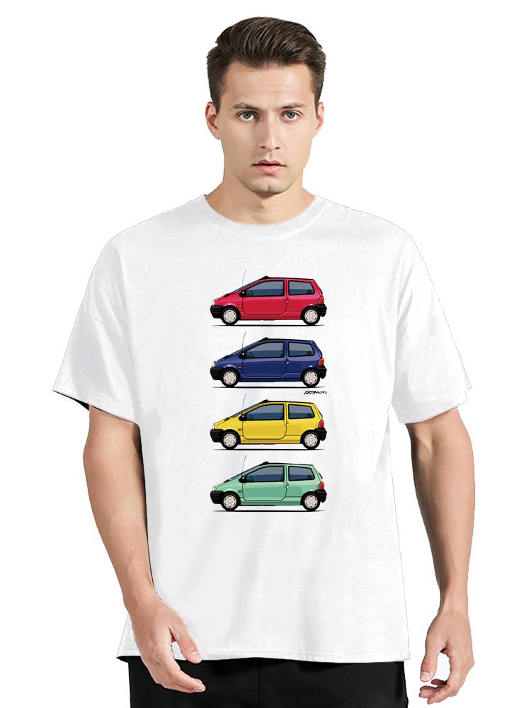 Unisex Twingo 90s Colors Quartet Crisis On Mars T-shirt Car Moto Tshirt Unisex's Clothing Oversized T Shirt Cotton Graphic Tops