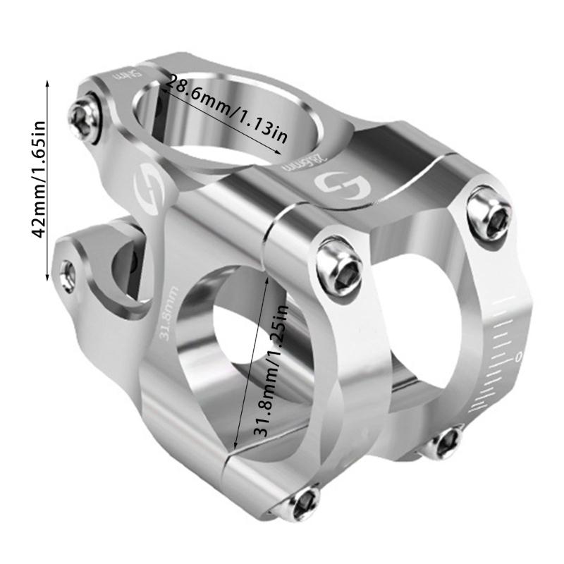 High Strength Short Handlebar Stem Aluminum Alloy Road Bike Stem Light Weight Bike Handlebar Stem for Most Bike