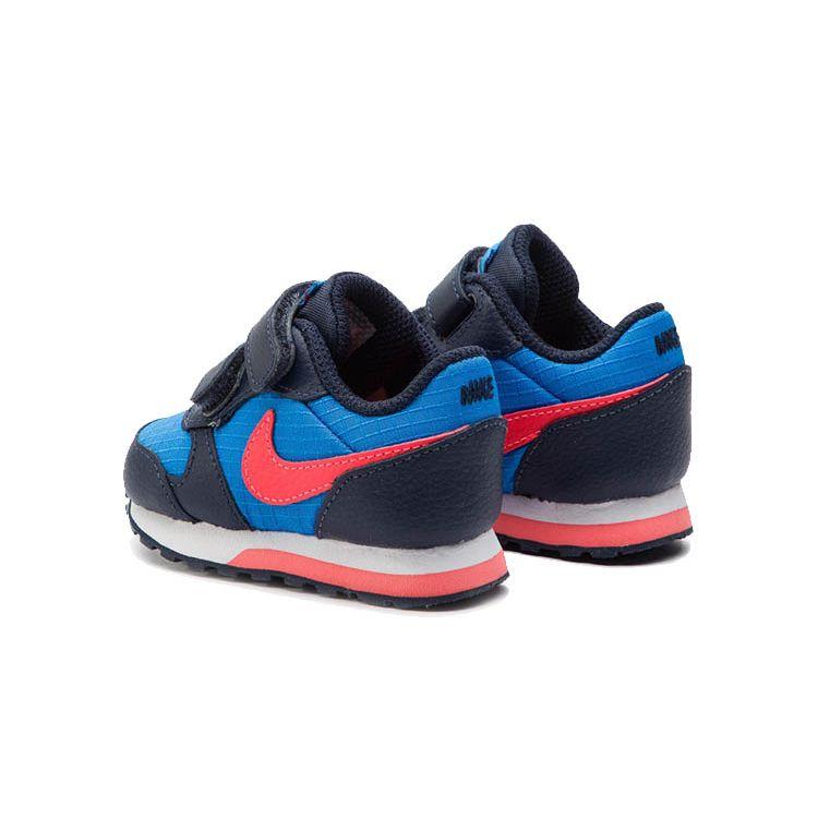 Nike MD Runner 2 High-Top Running Shoes Baby Shoes Black Blue Red 806255-412