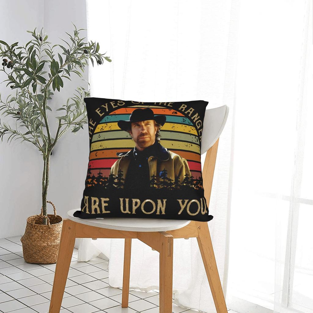 Chuck Norris Vintage Pillow Cover Comfy Cushion Cover Funny Pillow Case For Chair Sofa Home Decor