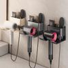 Metall-Föhnhalter, Einfache Installation Wandmontage, Bohrfreier Badezimmer-Organizer für elektrische Föhne