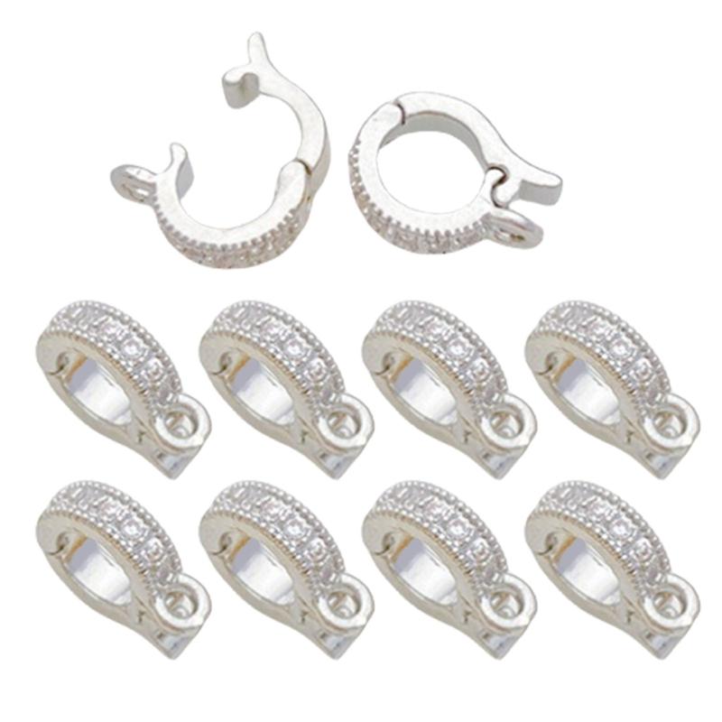 Elegante chiusura a scatto per braccialetti, pratica chiusura a scatto per gioielli, accessorio per bracciali e collane.