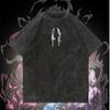 Solo Leveling Anime Washed Cotton T Shirt Manga Tees Vintage T-shirt Men's Summer Streetwear Men Women Tops Clothing