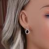Simple Pear Shape Earrings 925 Sterling Silver Natural Red Garnet 3.3ct Gesmtones Fine Jewelry for Women Daily Wear Gift