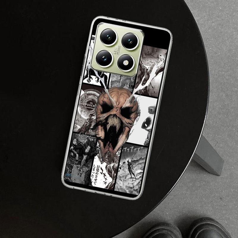 One P-Punch-Man Garou Phone Case Cover for Xiaomi Redmi Note 15 14 13 12 11 Pro Plus 14S 12S 11S 11T 11E 10S 10 Customized Funda