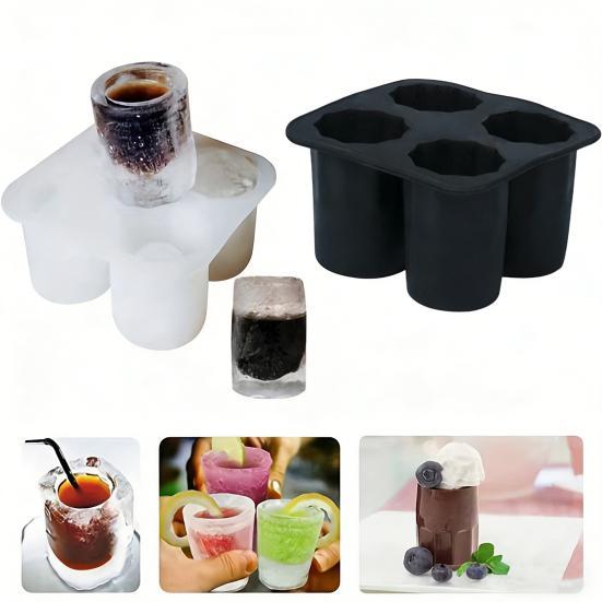 Silikonisbitsform ihålig iskoppbricka tjock långsamt smältande ismaskin för kaffe, cocktails, kalla drycker