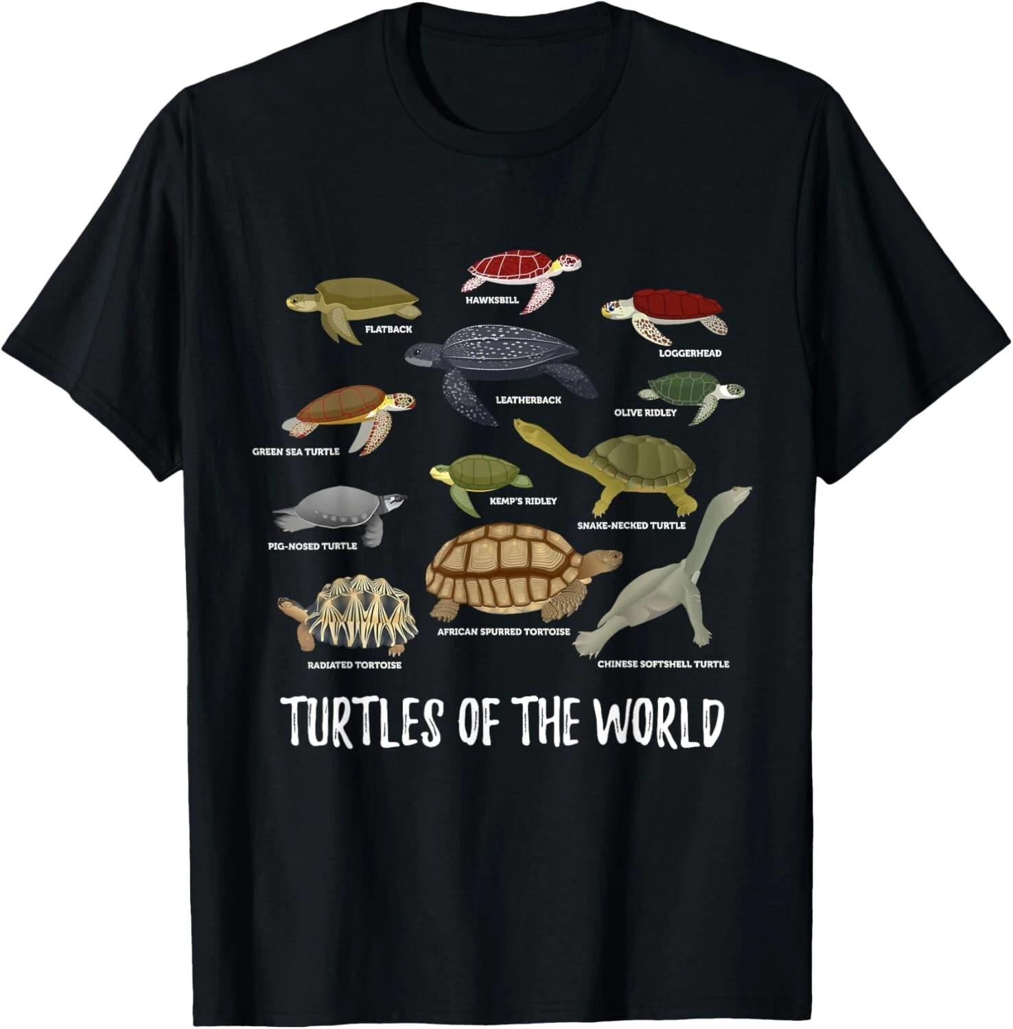 

Types of Turtle Shirt _ Tortoise Apparel Sea Turtle Lovers Gift Unisex T-Shirt S