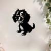 1pc Rust-Resistant Puppy Metal Wall Art, Dog Lover Gift for Living Room & Garden Fence